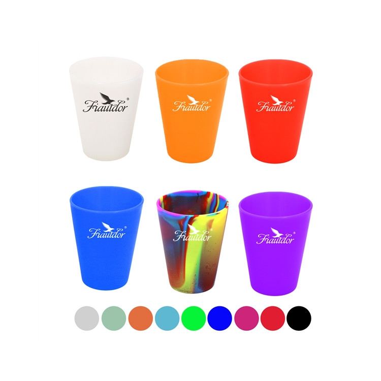 1.5oz Silicone Shot Glasses Shatterproof Opaque Silicone SiliPint Whisky Shot Glass