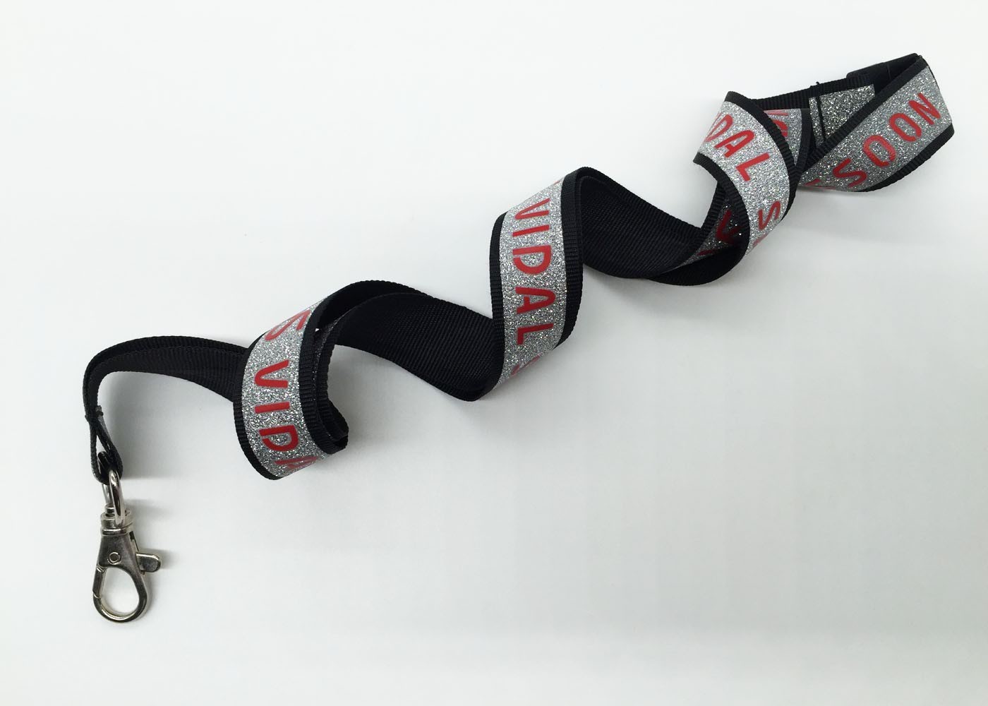 Gift Bamboo Id Card Sublimation Printing Lanyards , Name Badge Lanyards