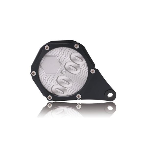YK-OT138 Black Motorcycle Tax Disc Holder CNC Aluminum Hexagonal Plated Tax Holder Disc Motorcycle