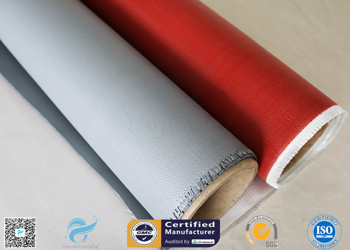 E Glass Satin Weave 0.45mm 80/80g Double Sides Silicone Coated Fiberglass Fabric