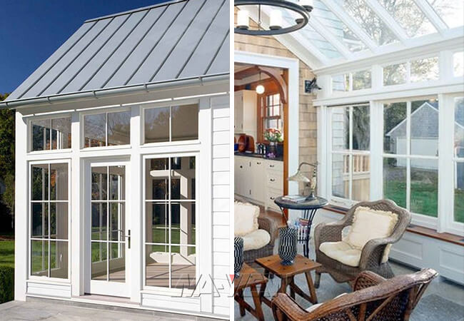 Bespoke 4 Season Sunroom Additions Home House Single Slope Roof
