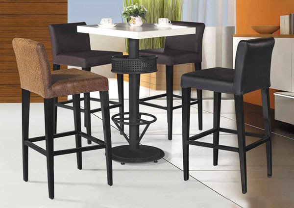 Black Leather Bar Stools With Backs Leather Counter Height Chairs 41x41x110cm