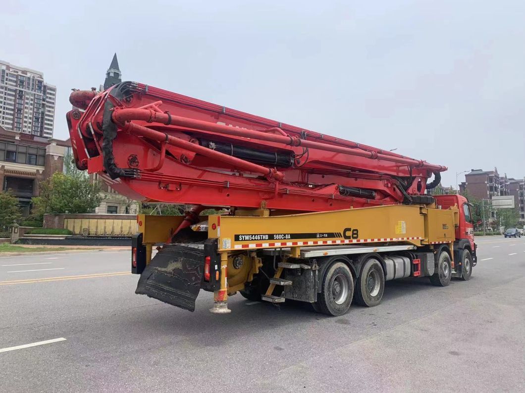 Good Original Condition Near New Pump 2020 Sy 56m Concrete Pump Construction Equipment on Volvo Chassis