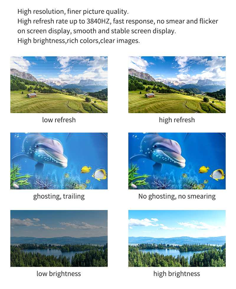 500*1000mm Indoor LED Video Wall P2.9 Commercial LED Display Screen Rental