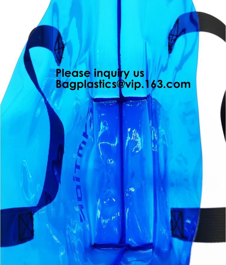 Clear PVC Sling Bag With Zipper Bag And Shoulder Strap, Clear PVC Large Handbag With Small Pouch,Bagease, Bagplastics