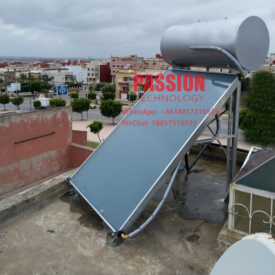 Blue Titanium Flat Plate Solar Water Heater Black Chrome Flat Panel Solar Collector