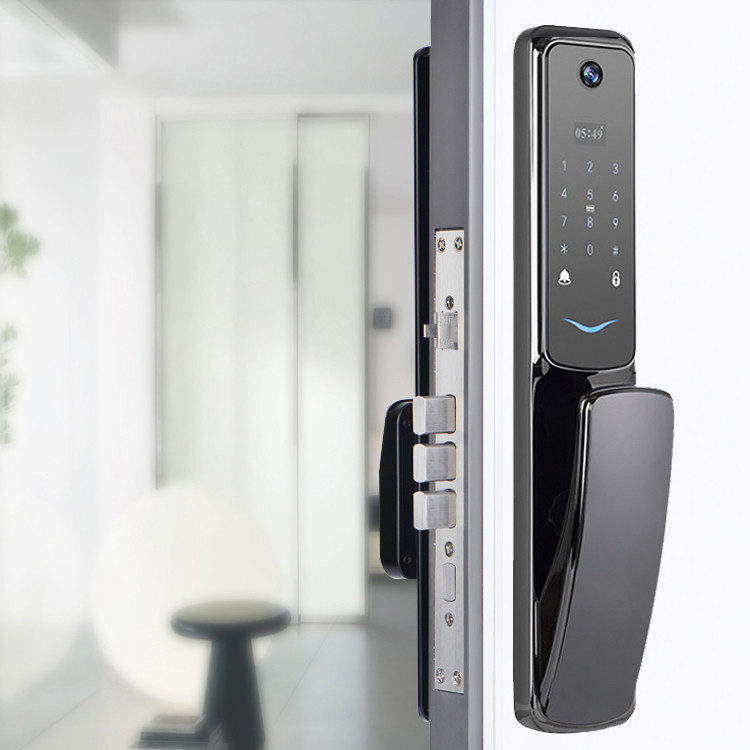 Peephole Keyless Digital Door Lock 80mm Automatic Door Lock For Home