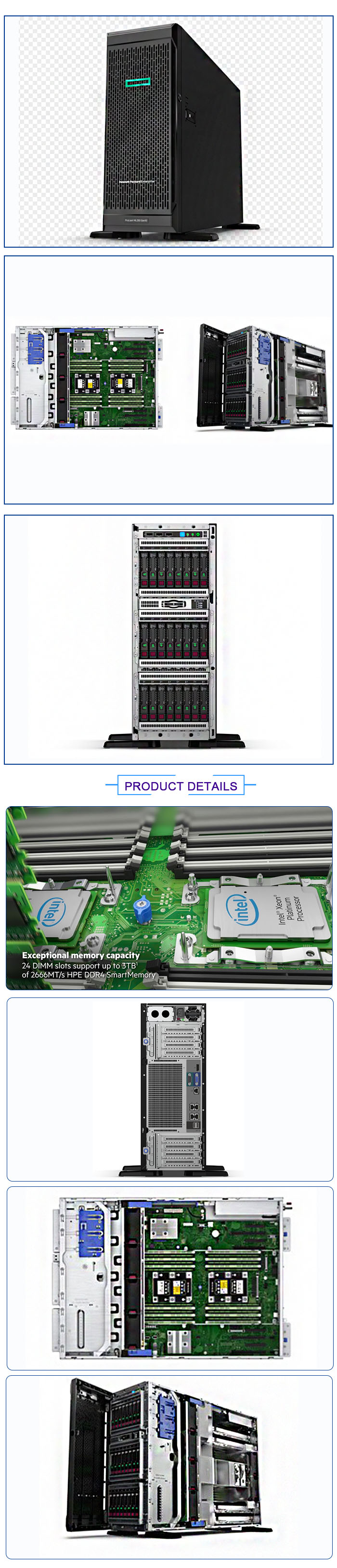 HPE ProLiant ML350 Gen9 E5-2650 v3 2P 32GB-R P440ar 8SFF 2x800W PS Server with 32GB-R