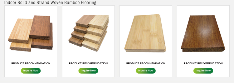 Engineered Stranded Bamboo Flooring Handcrafted Natural Style Carbonized Click Joint