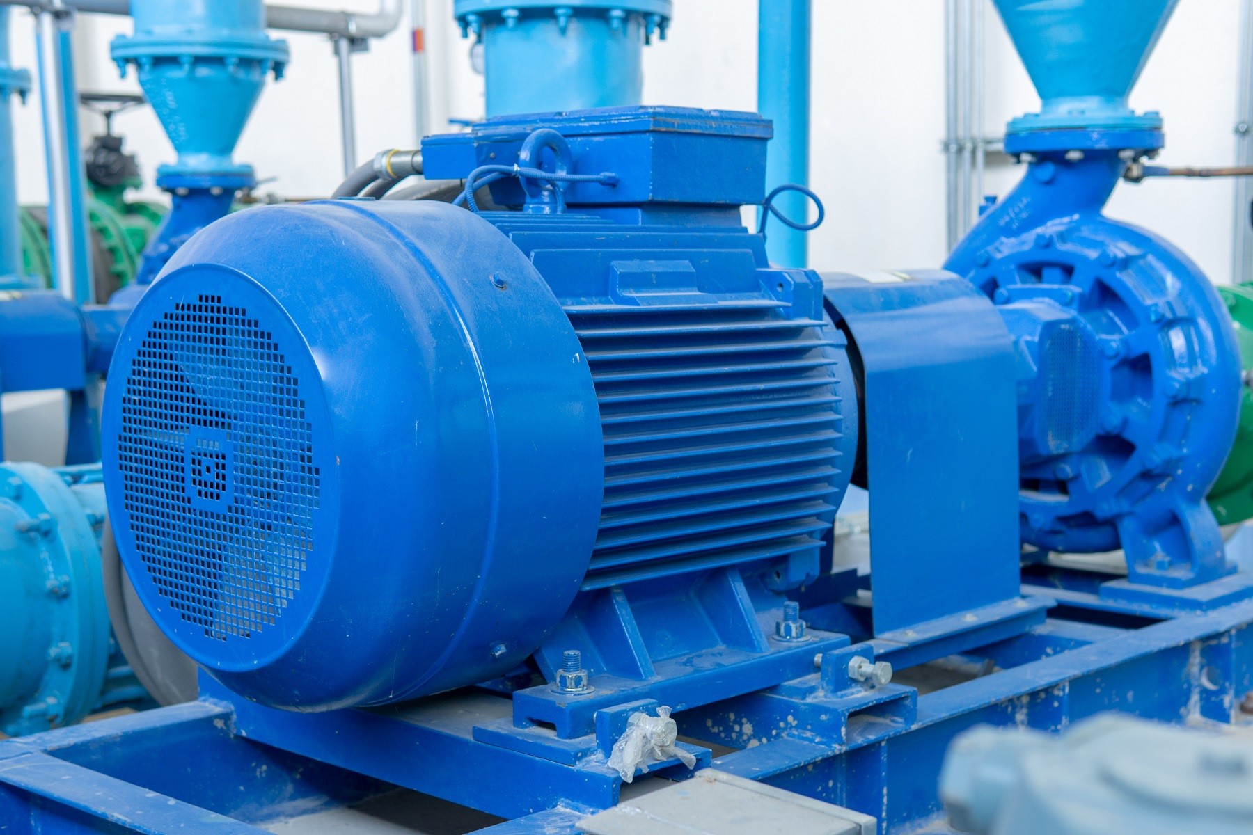 Water Cooled Surface Mounted PMSM Three Phase Variable Speed