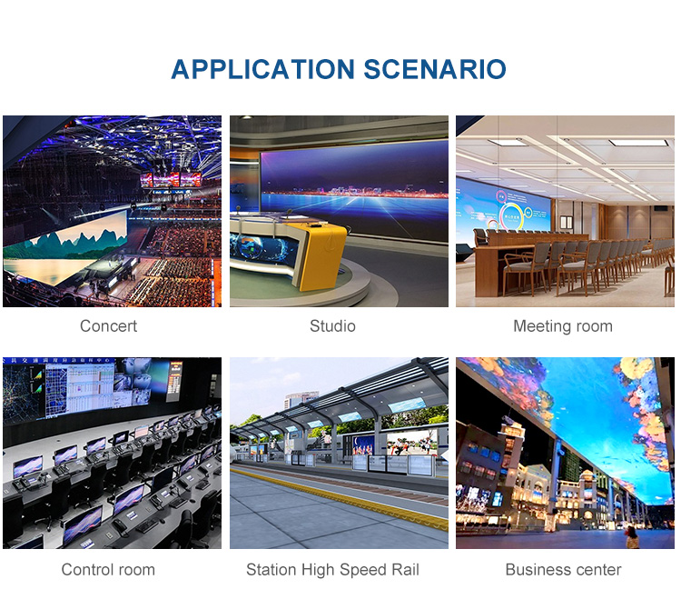 256*128 Indoor Advertising Multi Color LED Display Narrow Pixel Pitch 2mm