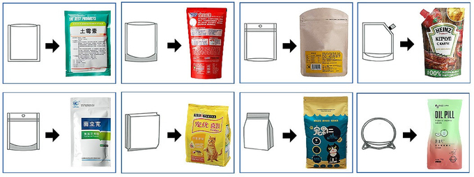SUS304 Banana Chips Premade Pouch Packaging Machine Pouch Packaging Machine For Snack Processing Plants