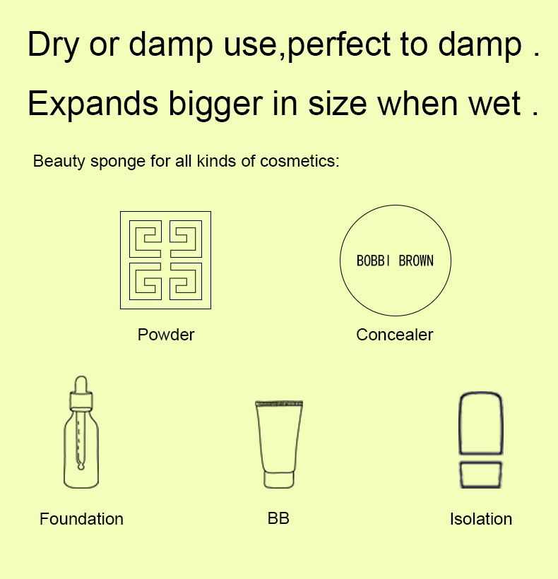 Polyurethane Eco Friendly Beauty Sponge for Face and body