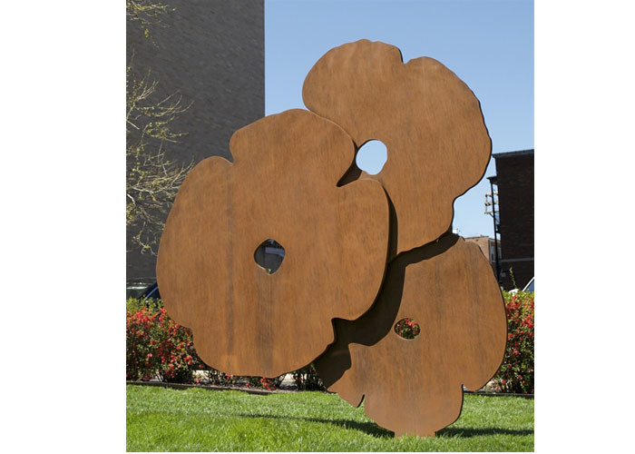 Corrosion Stability Corten Steel Sculpture Rusted Garden Paper Plane Design