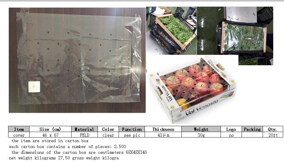 LDPE Material Sheets Large Clear Plastic Bags High Durability With Holes