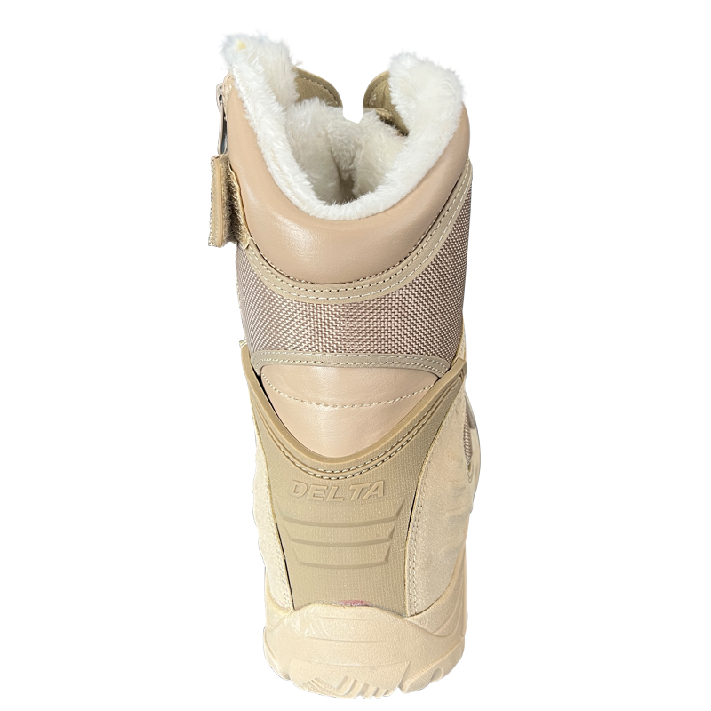 Oxford Cloth Genuine Leather High Cut Safety Boots for Men Hiking in Desert Top Style