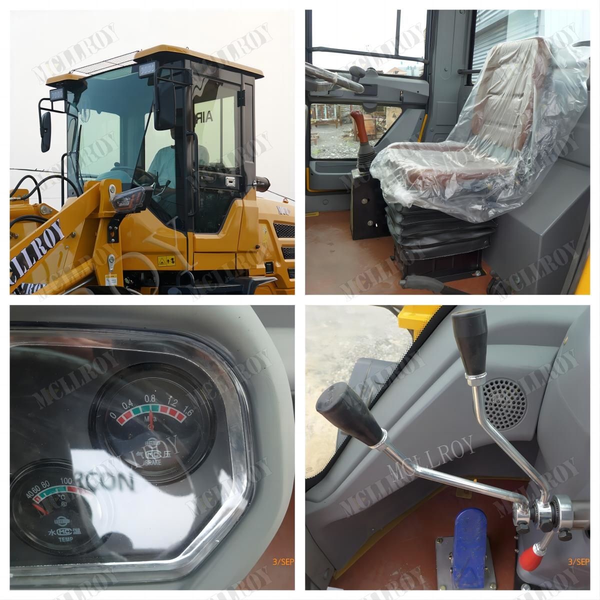 Mini Compact Wheel Loader Machine Disc Brake 28 km/h Travel Speed