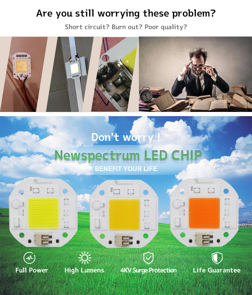 50W Dimming Cob LED 220V Solderless Wire Dob Led Driver Size 25mm