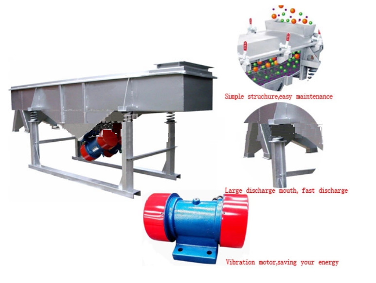 1-5 layers High Frequency new type design linear vibrating screen for yellow peas flour