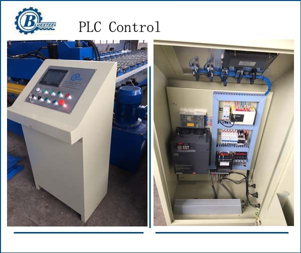 8.5 Kw Step Tiles Aluminium Roofing Sheet Making Machine For Corrugated Roof Panels