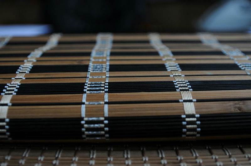 Cabonized Natural Bamboo Blinds Customized Length Corrosion Resistant