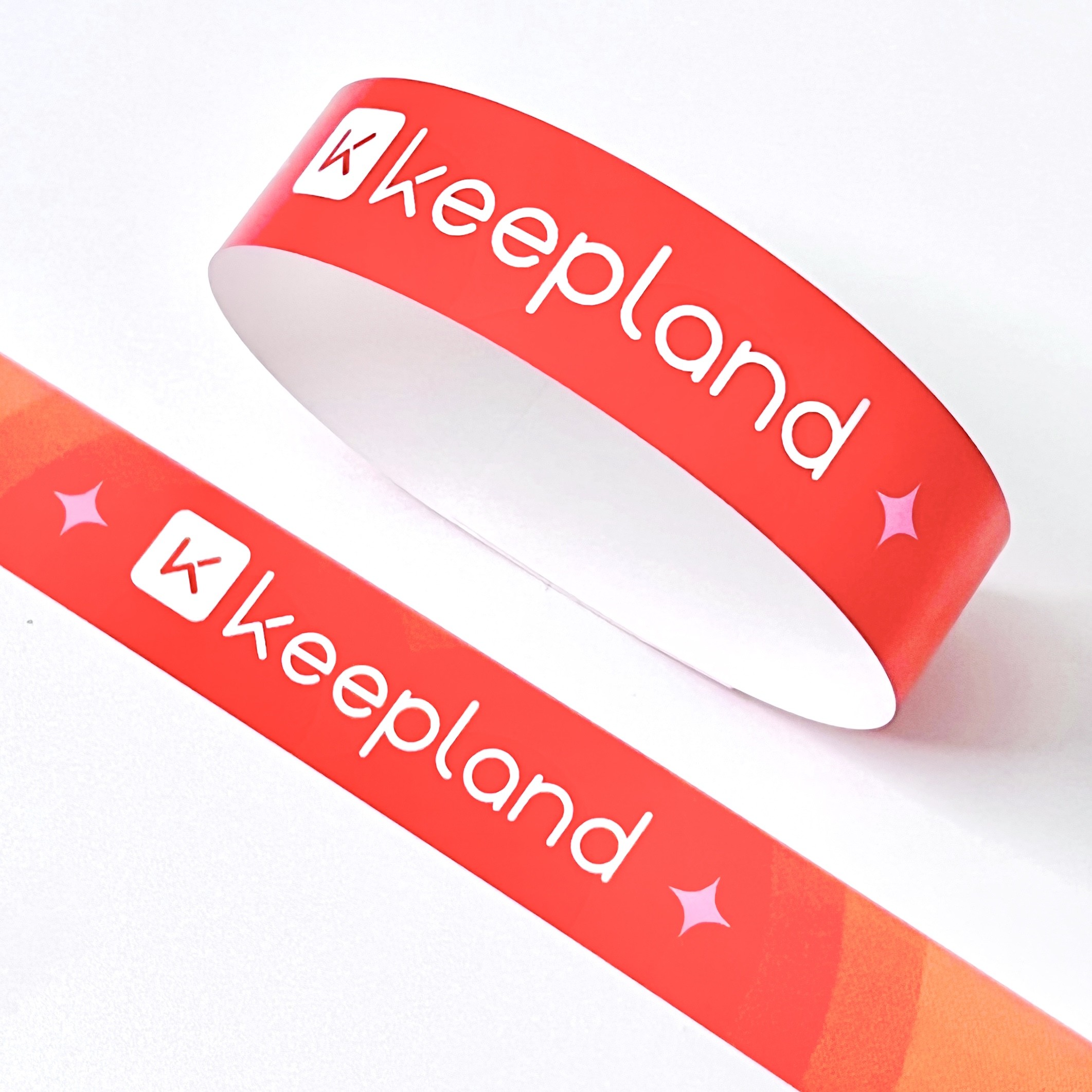 Waterproof Tyvek Paper Wristbands with Custom Logo Printing Security Barcoding Snap Closure