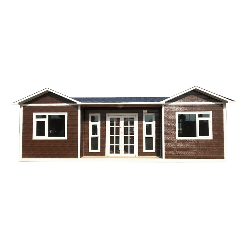 Steel Door Mobile House Modular Home Prefab Container With Glass Curtain Wall