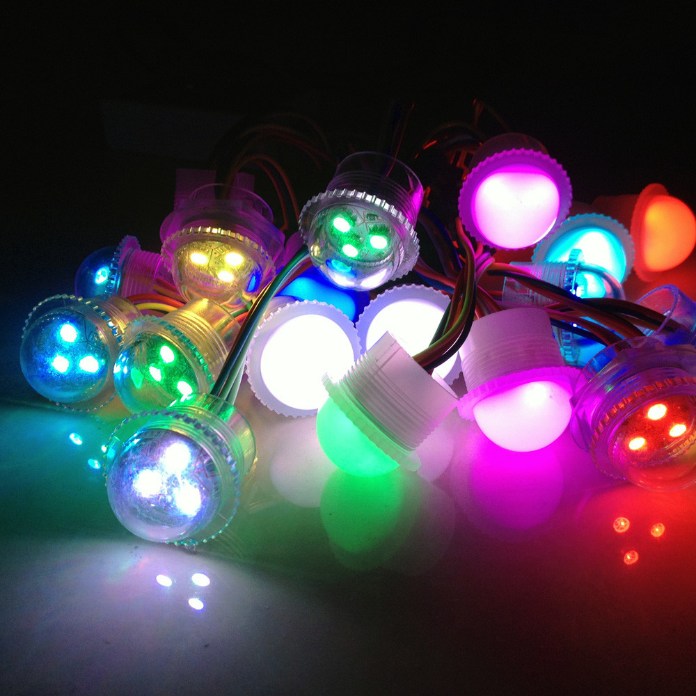 KooSion Programmable RGB Light for Attractions Swings Rides Oval Pixel 3 Leds