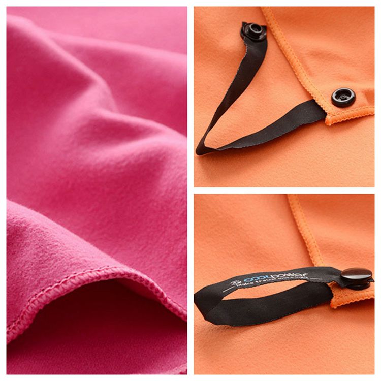 Sustainable Custom Gym Towel , Microfibre Swimming Towel Machine Washable