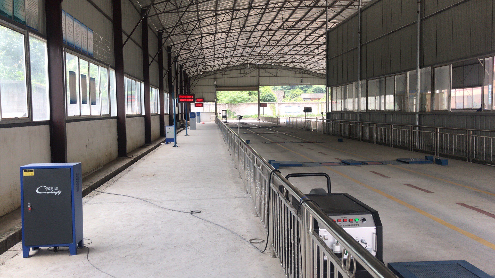 Layout Of Testing Workshop For Light Duty Vehicle Performance Testing Test Line For Test Station