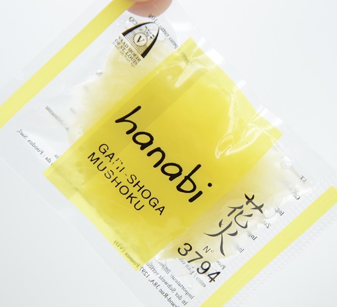 Pink White 1.2mm Pickled Sushi Ginger Slic Strip In Bag 1.5kg