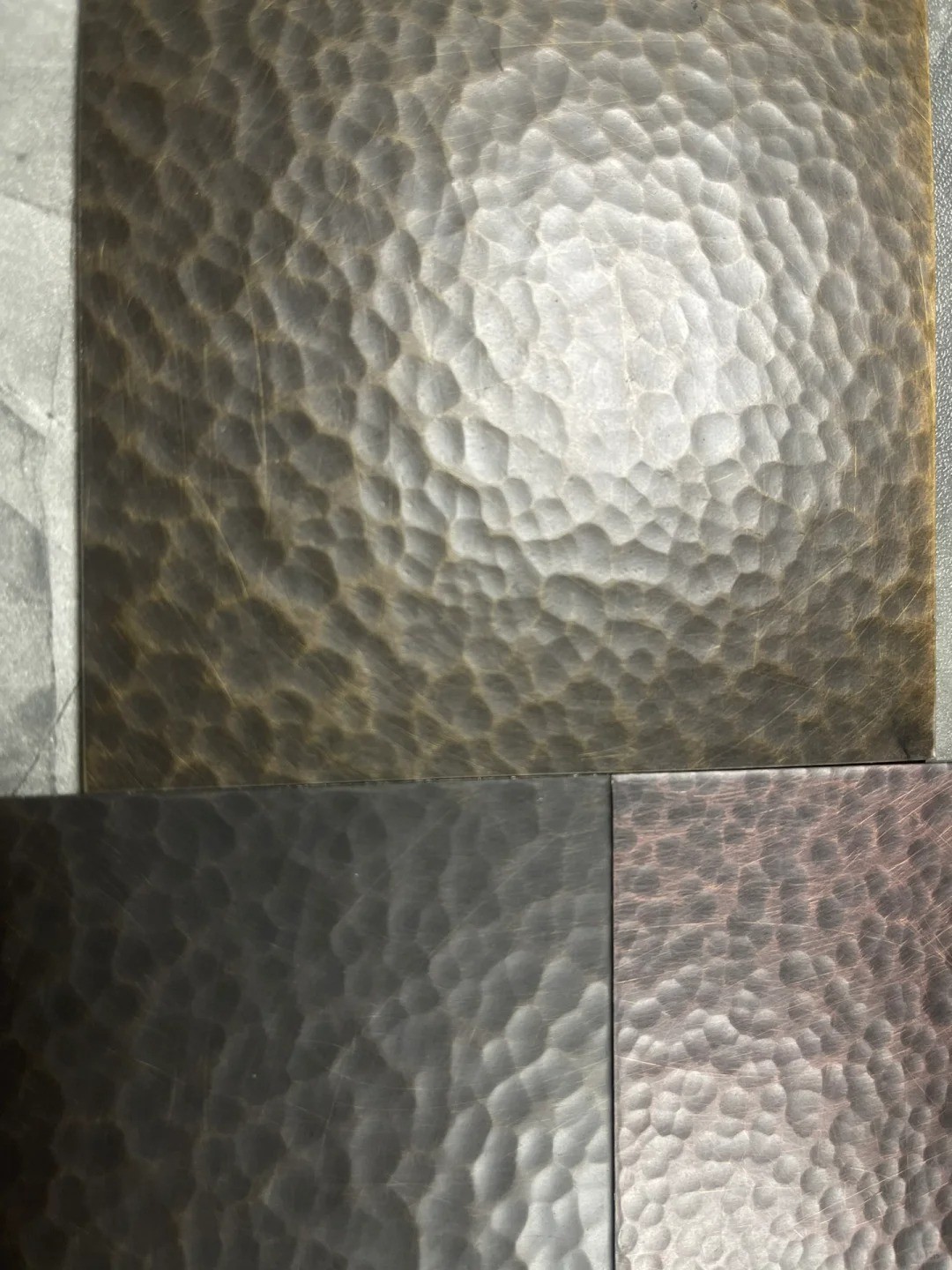 SS Steel Sheet 304 316 Antique Copper Plate Surface Hammered Textured Decorative Stainless Steel Sheets