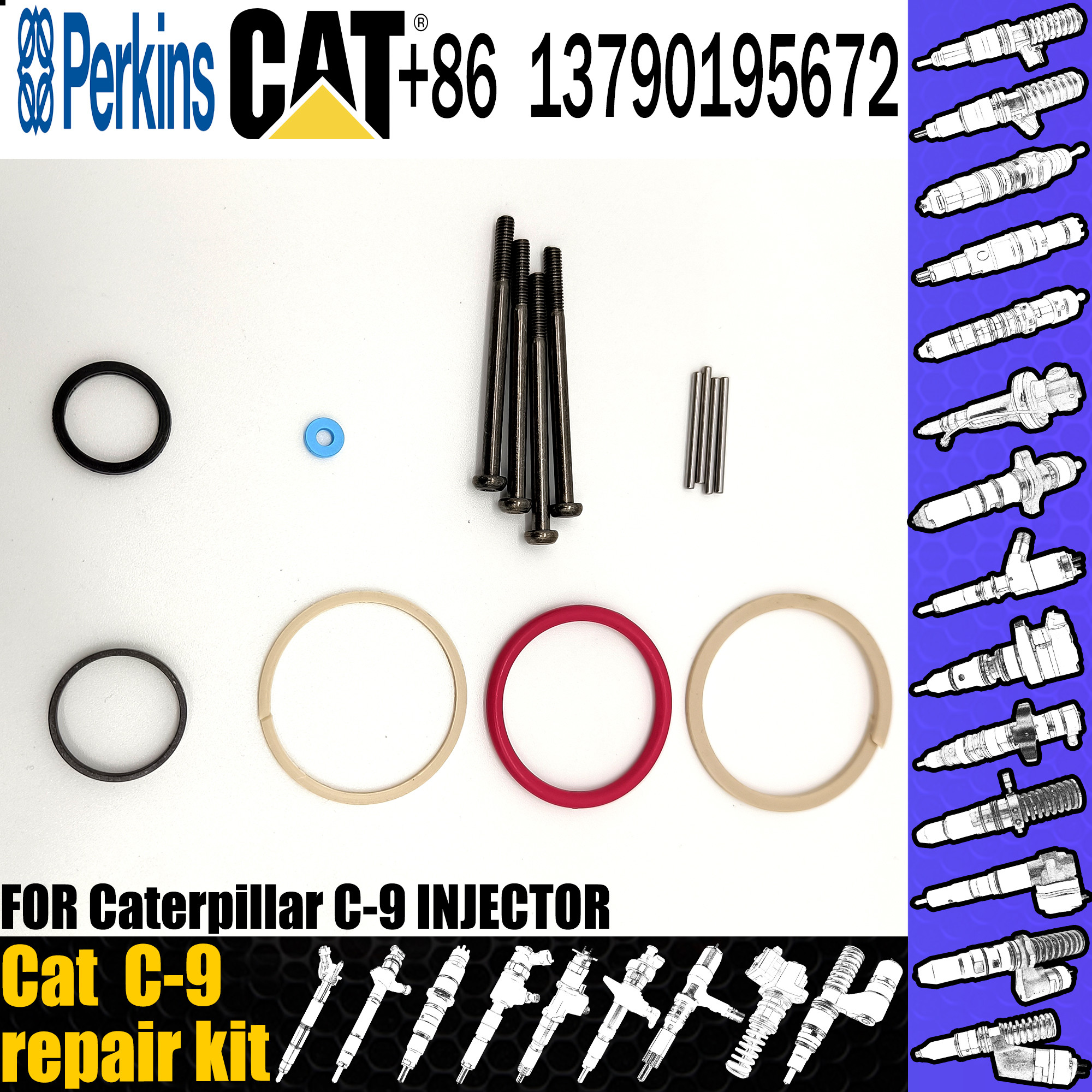 Fuel Injection Injector Repair Kit C-9 Engine OEM Common Rail