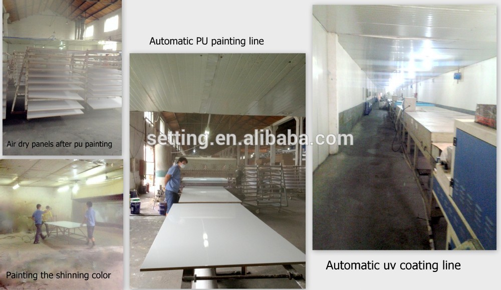 E1 grade UV MDF board for kitchen and Wardrop