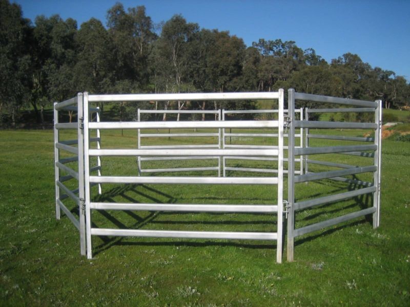 Used Cattle Yards For Sale Cattle Yard Fence Heavy Duty 6 Oval 1.6mm thick 1.8Mx2.1M