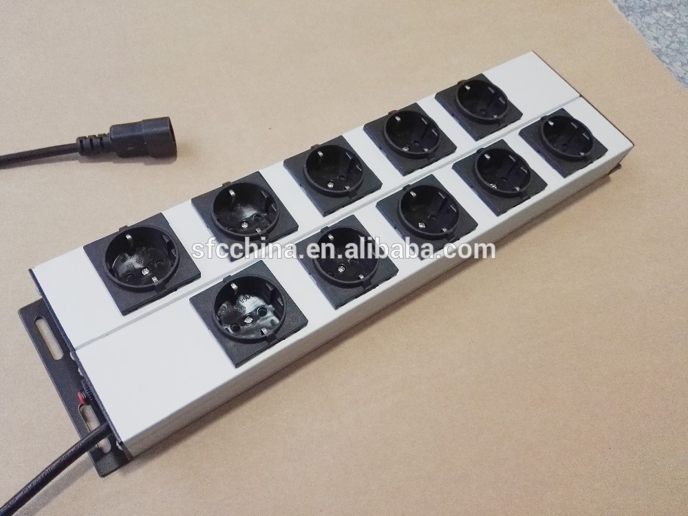 10 German socket Power Distribution Units and Extension Cords