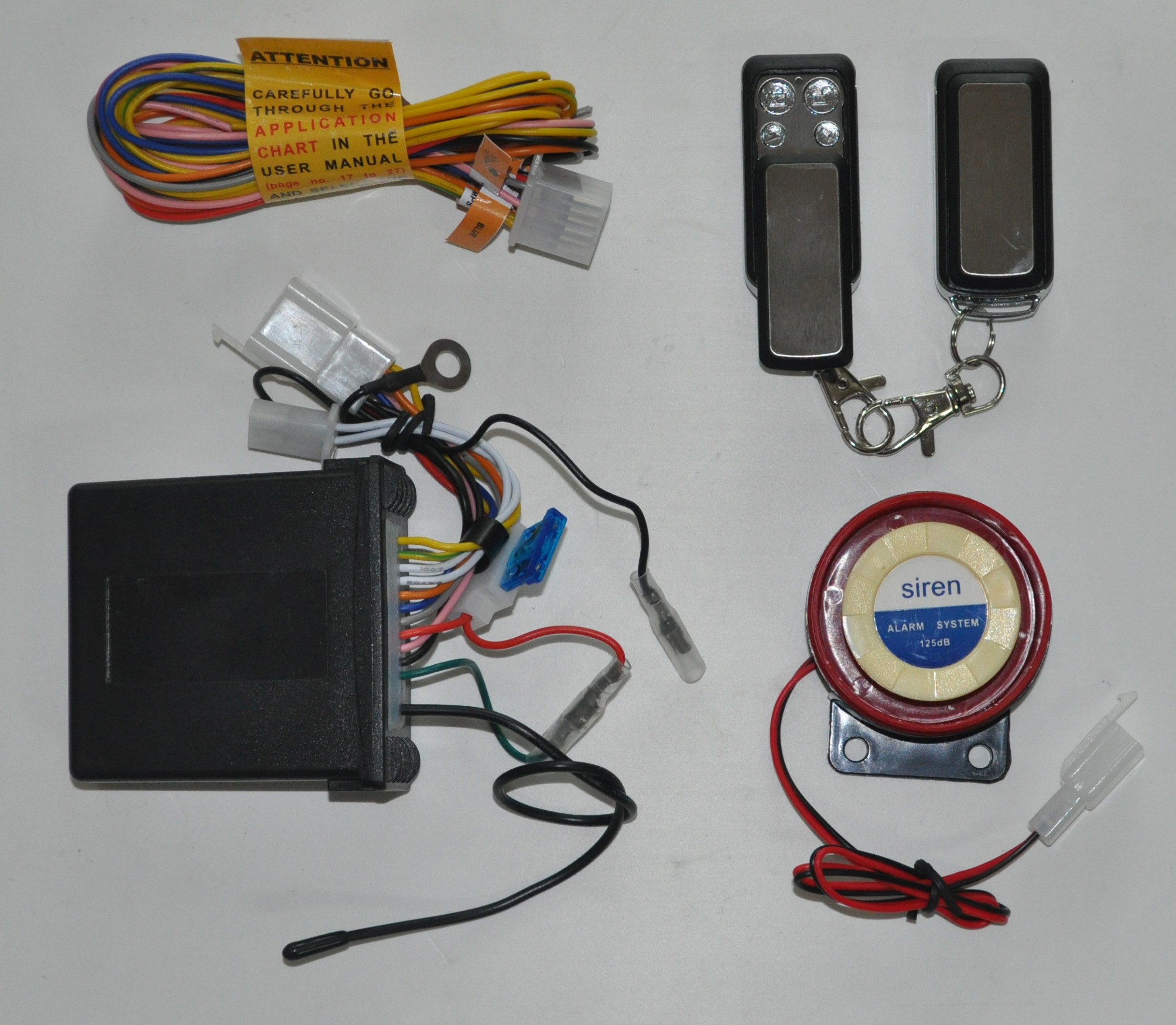 ODM Dustproof Vehicle Security Alarm System With 4 Compartments Special Box