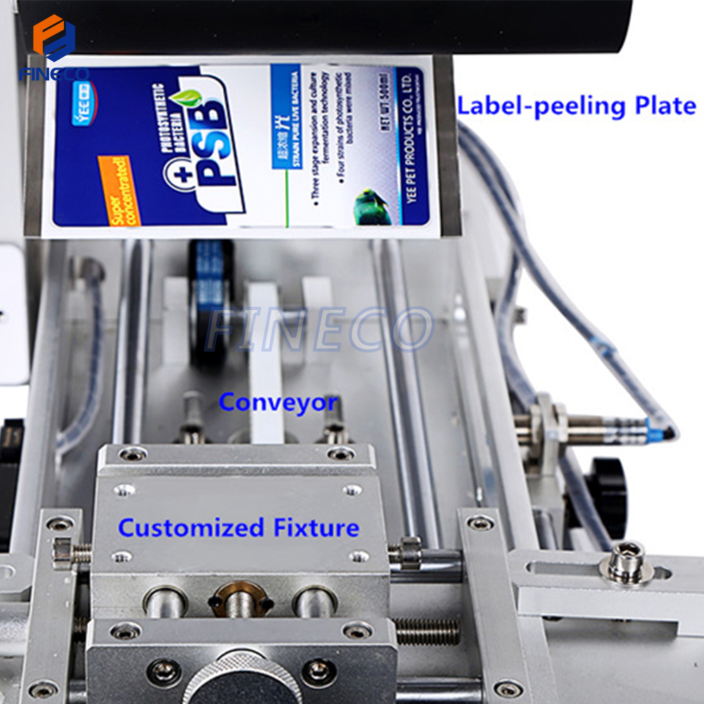 High Precision Electric Driven Type Round Flat Bottle Labeling Machine for Food Cans