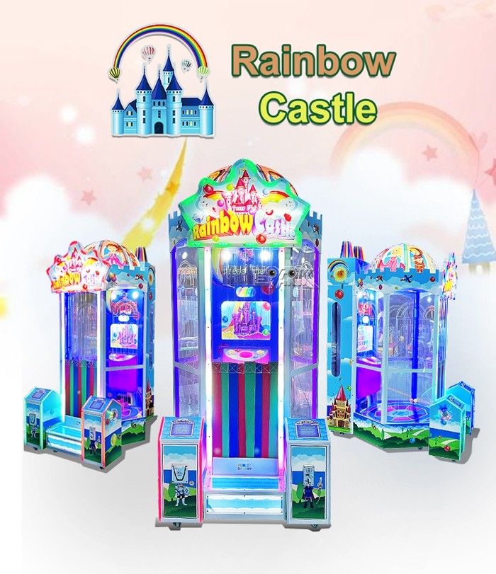 Amusement Park Rainbow Castle Ball Drop Rain Parent-Child Redemption Arcade Games