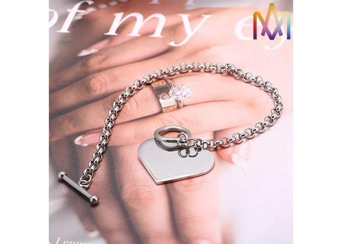 18mm Length Toggle Clasp Closure Cross Chain Bracelet