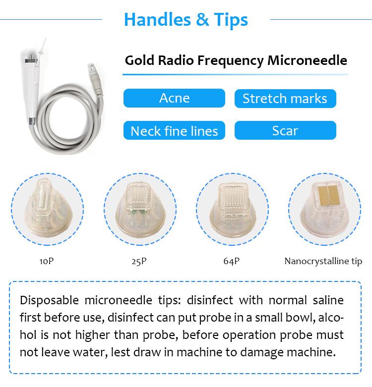 Acne Treatment Fractional RF Machine , Skin Rejuvenation RF Microneedling Machine