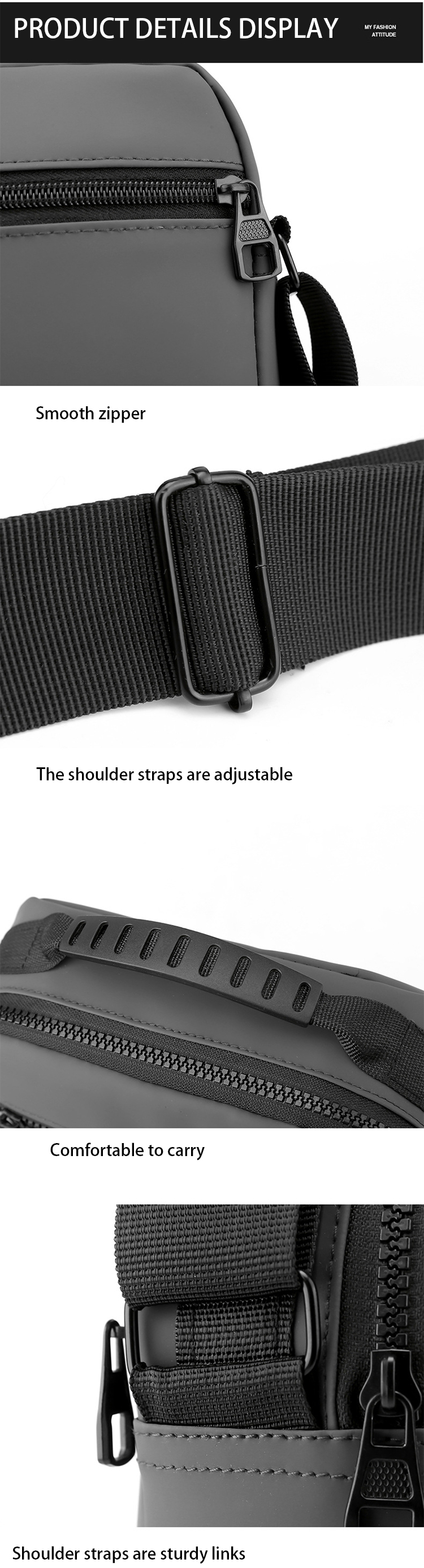 Wholesale Waterproof Casual Messenger Bags Shoulder Men's Crossbody Bag OEM