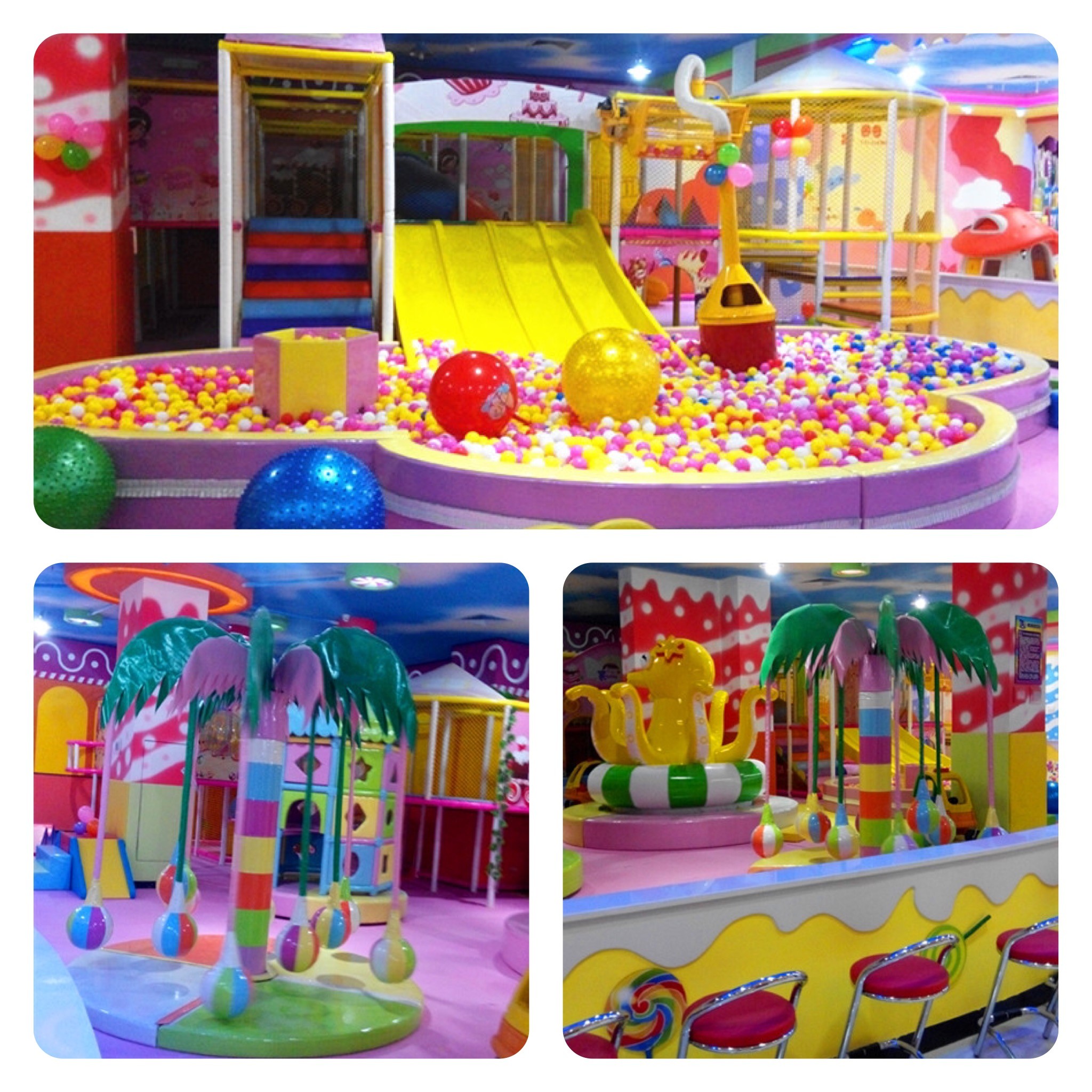 2017 China Supply Colorful Kids Indoor Soft Naughty Castle Playground with Large Ball Pool