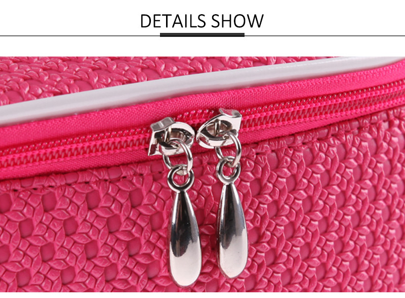 Custom Barrel Makeup Brush Bag Wholesale PU Toiletry Bag Portable For Travel
