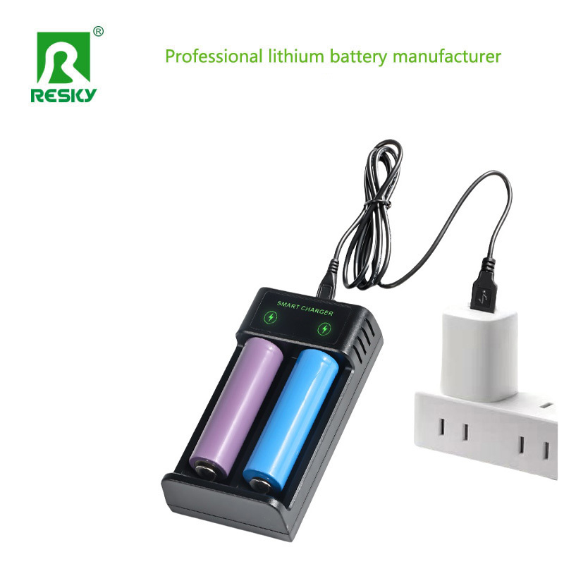 Rechargeable Smart Battery Charger For 14500/18350/18500/18650/26650/21700 Li-ion Cell