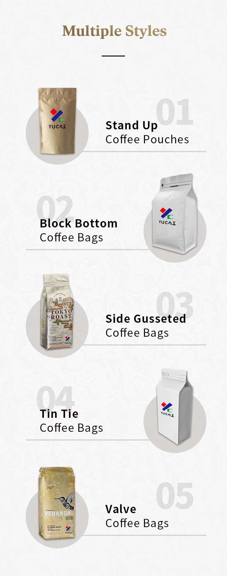 Quad Seal Coffee Packaging Bags Side Gusset Moisture Proof 2lb 5lb