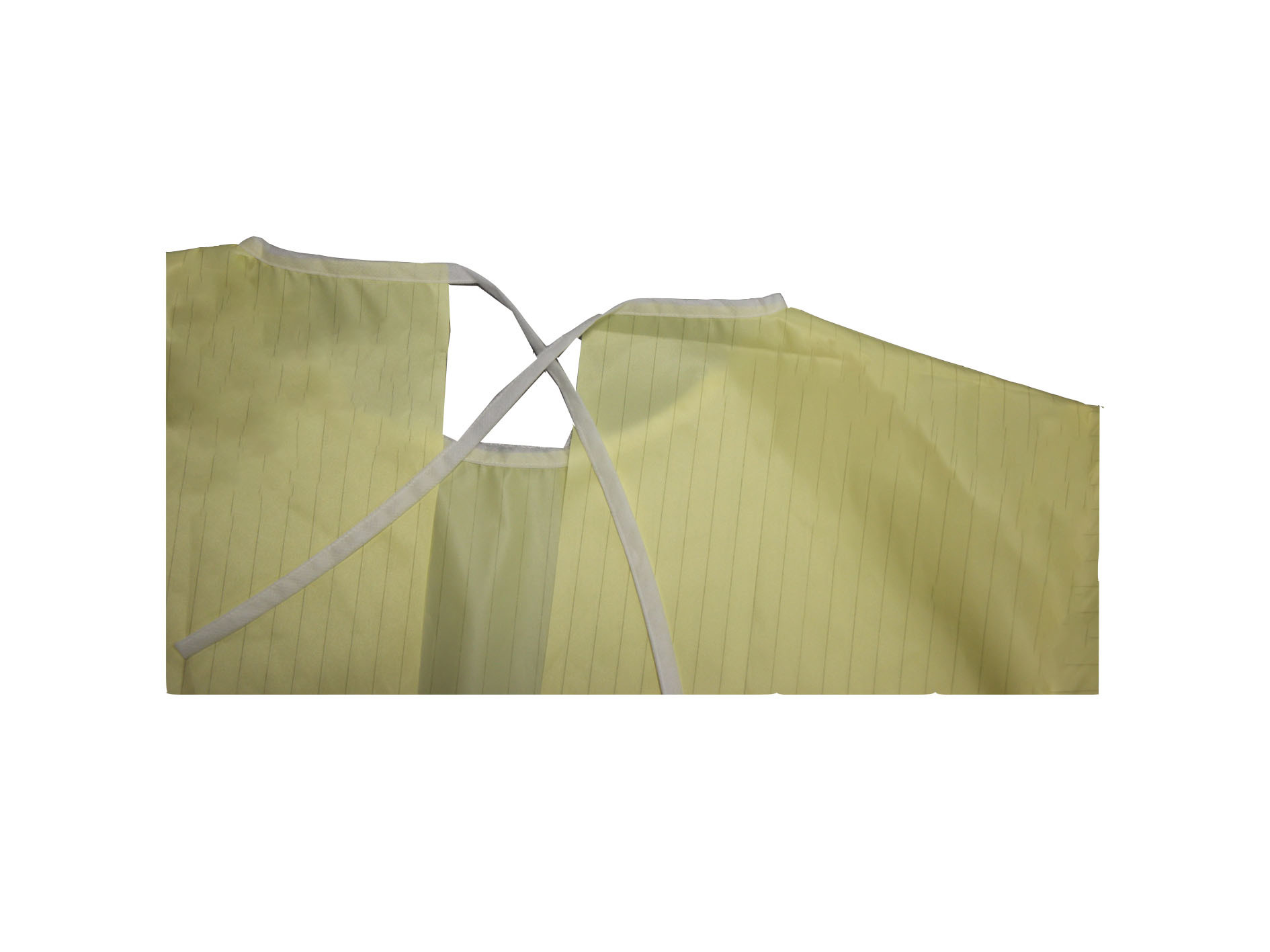 Yellow 100% Polyester Taffeta Fabric 100GSM Disposable Medical Clothing