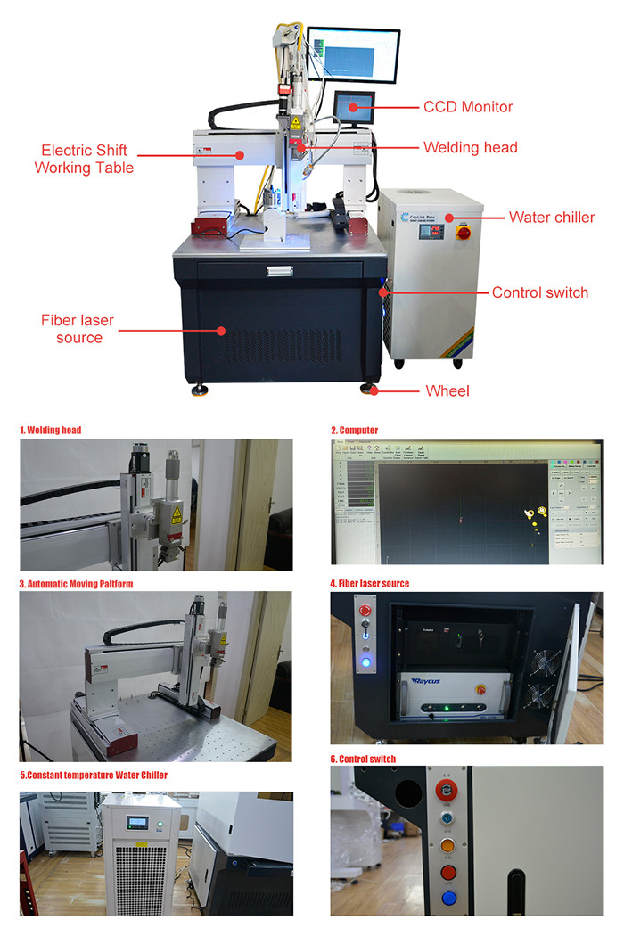 Continuous Fiber Laser Welding Machine For Metal Stainless Pipe Circular Tube