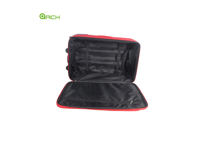 Economic 600D Polyester Trolley Case Soft Sided Luggage with One Front Pocket