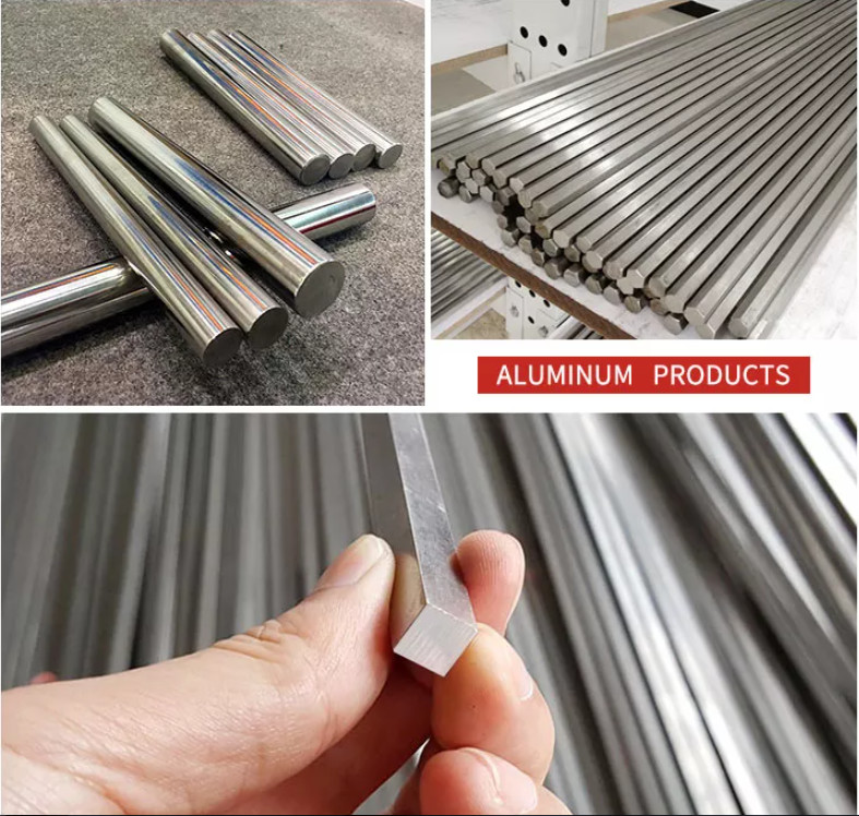 TISCO 7075 T6 6063 T5 Round Solid Aluminium Bar ASTM B209 JIS H4000